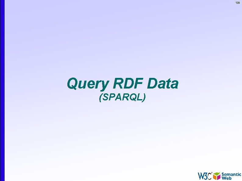 129 Query RDF Data (SPARQL) 