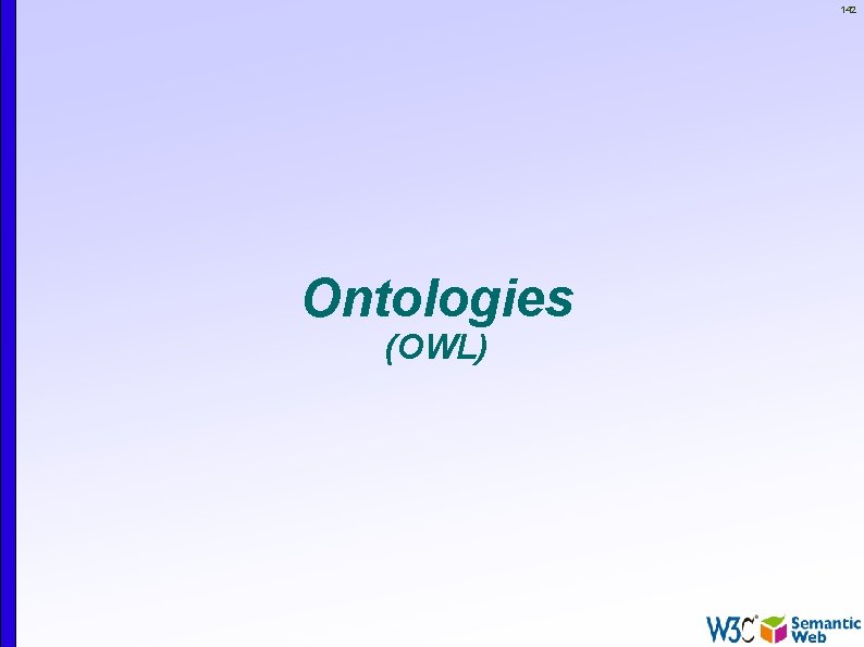 142 Ontologies (OWL) 