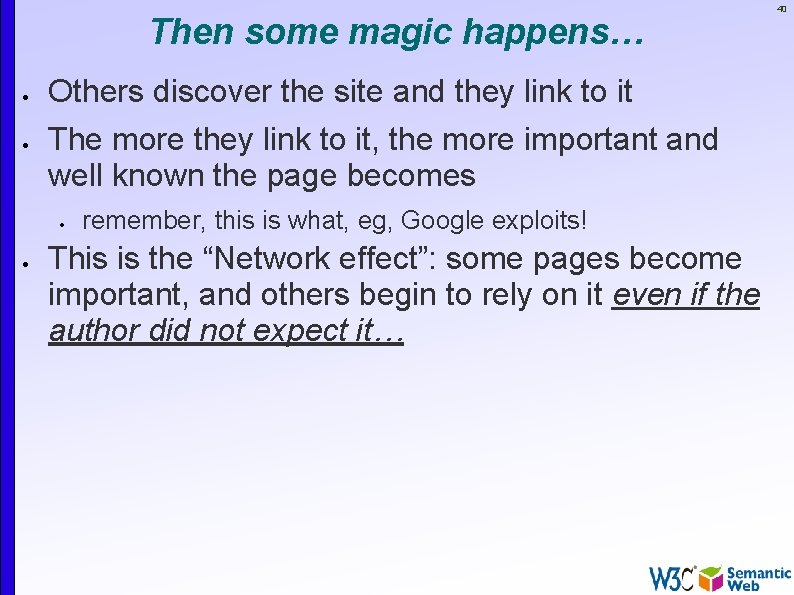 Then some magic happens… Others discover the site and they link to it The