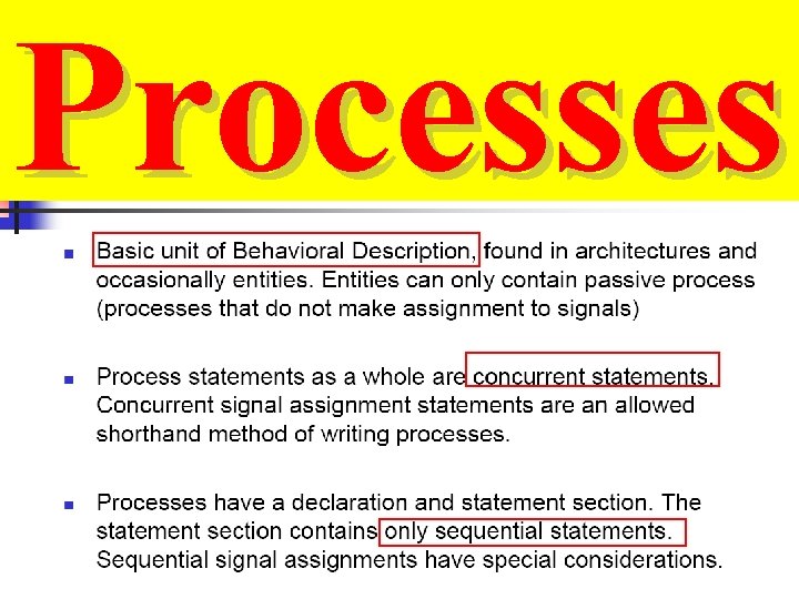 Processes 