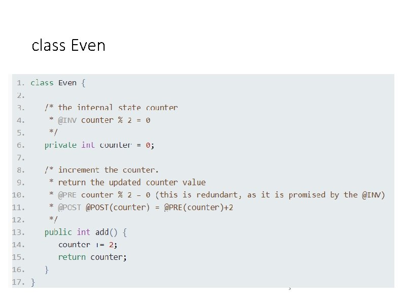 class Even 3 
