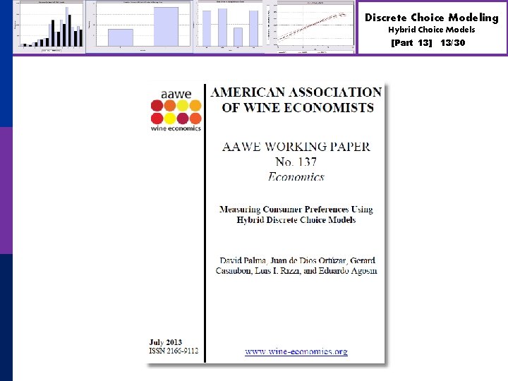 Discrete Choice Modeling Hybrid Choice Models [Part 13] 13/30 