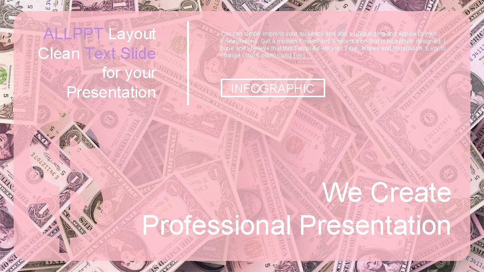 ALLPPT Layout Clean Text Slide for your Presentation You can simply impress your audience