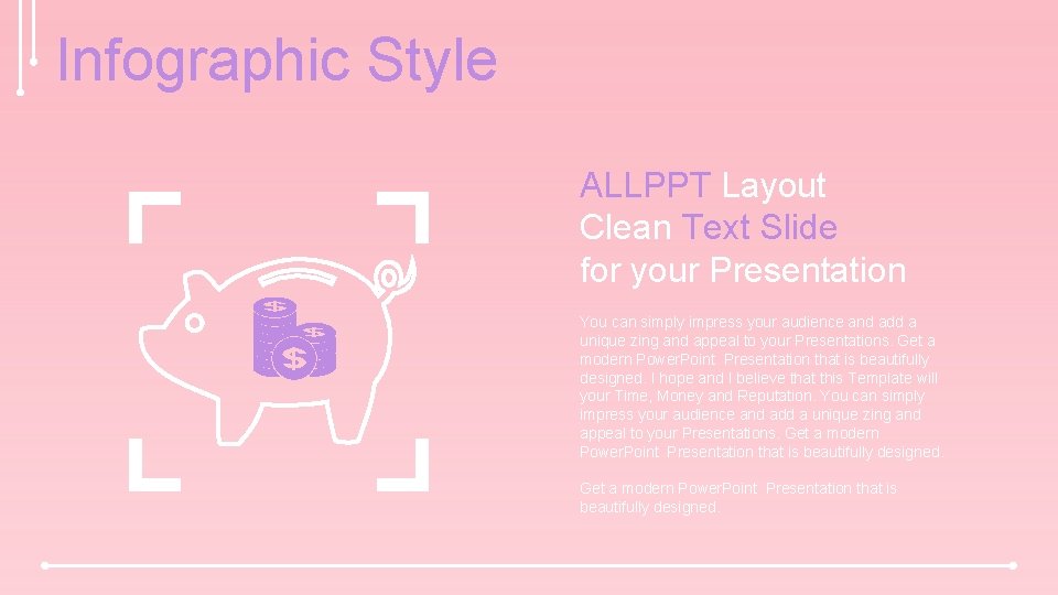 Infographic Style ALLPPT Layout Clean Text Slide for your Presentation You can simply impress