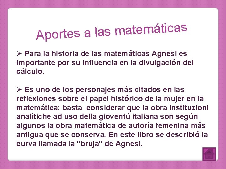 s a c i t á m e t a m s Aportes a