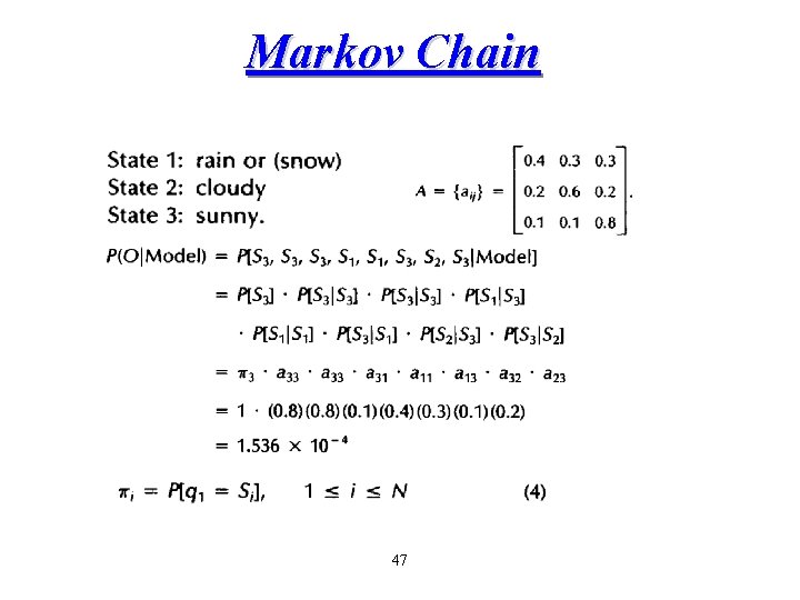 Markov Chain 47 