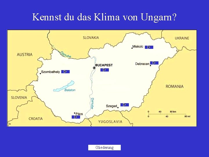 Kennst du das Klima von Ungarn? Gliederung 