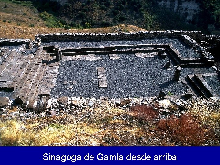 Sinagoga de Gamla desde arriba 