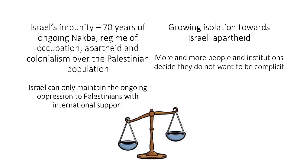 Growing isolation towards Israel’s impunity – 70 years of Israeli apartheid ongoing Nakba, regime