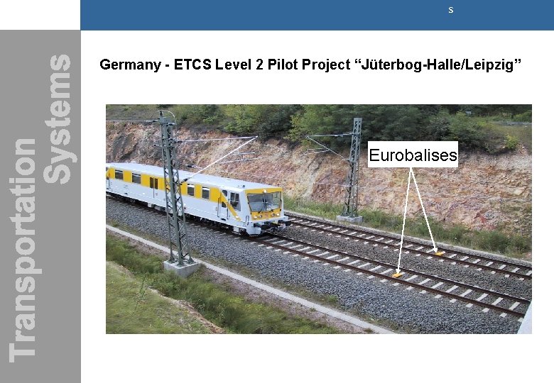 s Germany - ETCS Level 2 Pilot Project “Jüterbog-Halle/Leipzig” Eurobalises s Germany - ETCS Level 2 Pilot Project “Jüterbog-Halle/Leipzig” Eurobalises