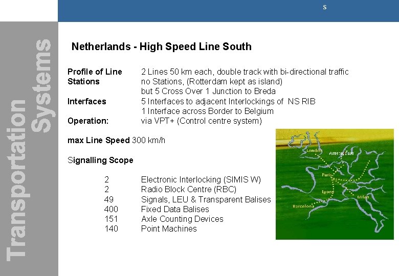 s Netherlands - High Speed Line South Profile of Line Stations Interfaces Operation: 2 s Netherlands - High Speed Line South Profile of Line Stations Interfaces Operation: 2