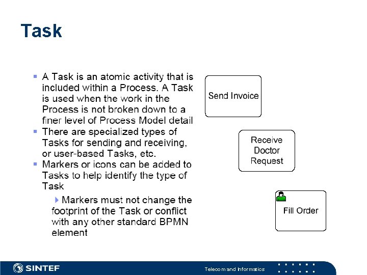 Task Telecom and Informatics 