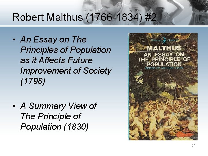 Robert Malthus (1766 -1834) #2 • An Essay on The Principles of Population as