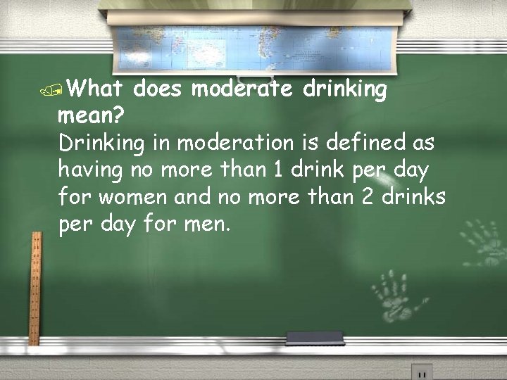 /What does moderate drinking mean? Drinking in moderation is defined as having no more