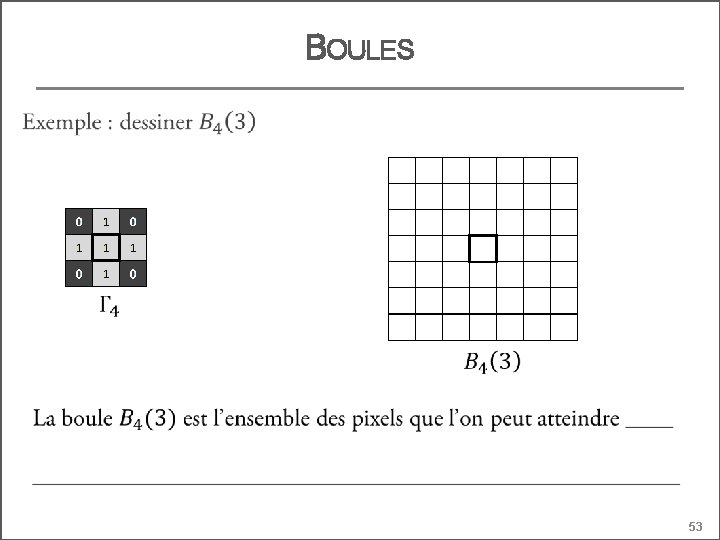 BOULES 53 