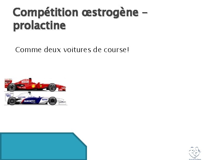 Compétition œstrogène – prolactine Comme deux voitures de course! 