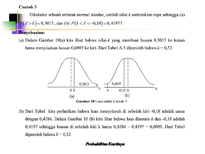 Probabilitas Kontinyu 