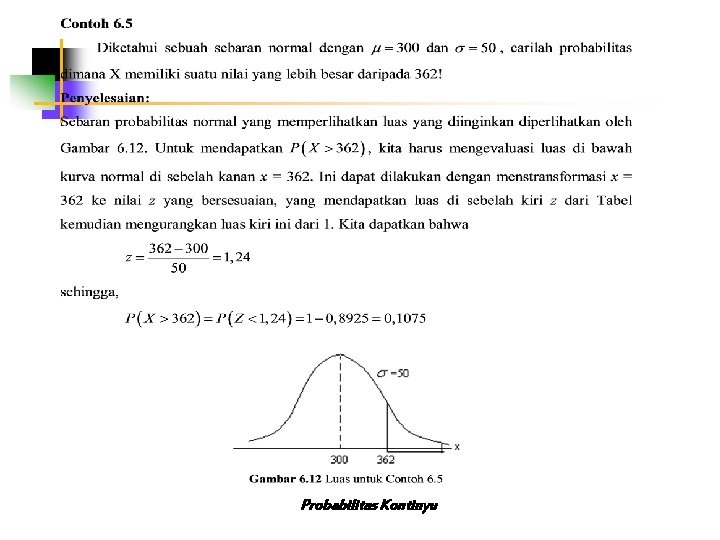 Probabilitas Kontinyu 
