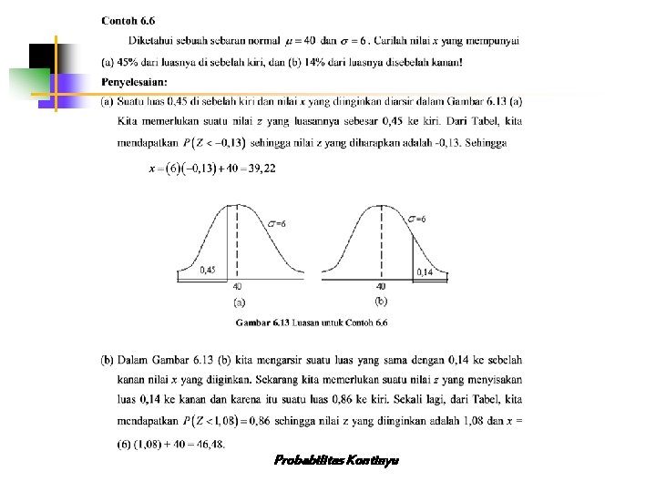 Probabilitas Kontinyu 