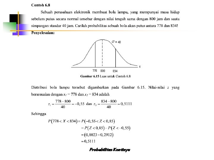 Probabilitas Kontinyu 