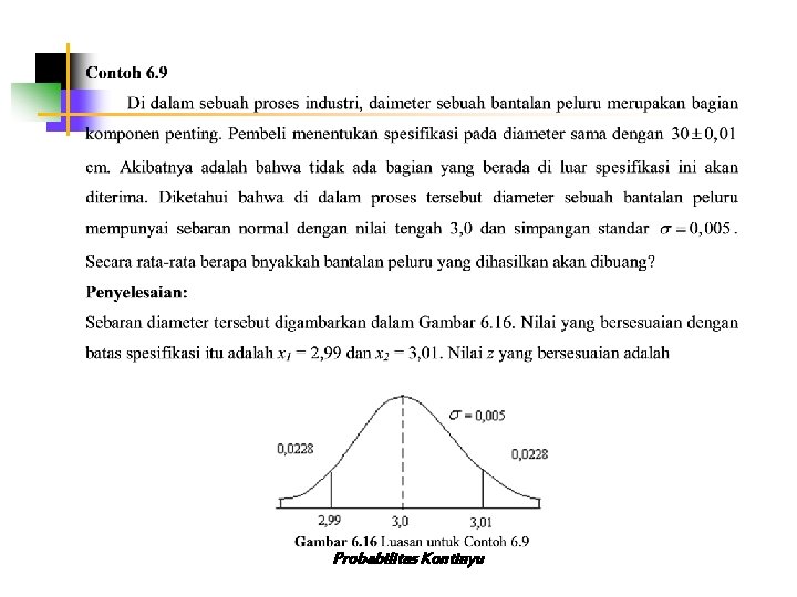 Probabilitas Kontinyu 