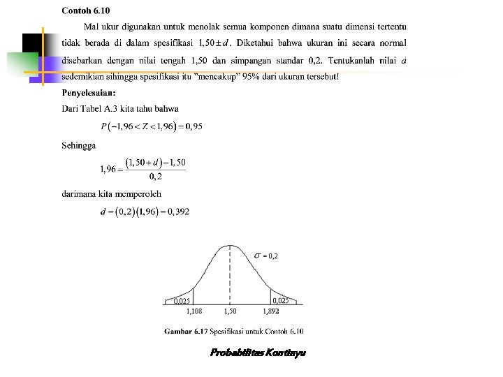 Probabilitas Kontinyu 