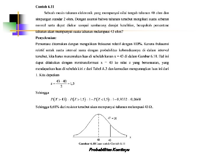 Probabilitas Kontinyu 
