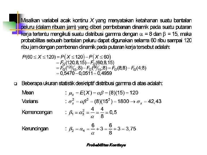 Probabilitas Kontinyu 