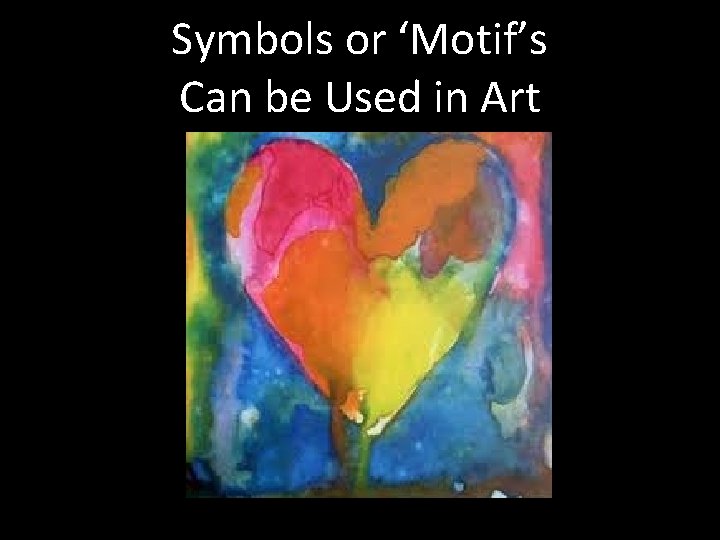 Symbols or ‘Motif’s Can be Used in Art 