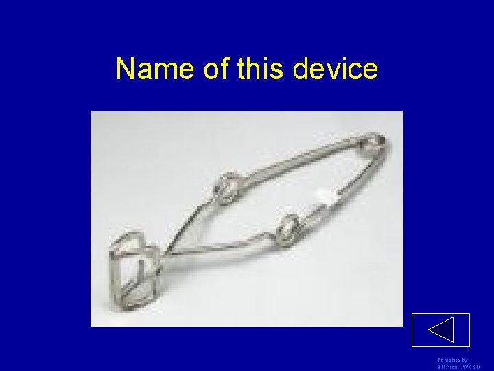 Name of this device Template by Bill Arcuri, WCSD 