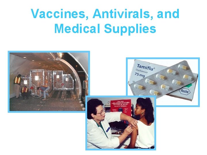 Vaccines, Antivirals, and Medical Supplies 