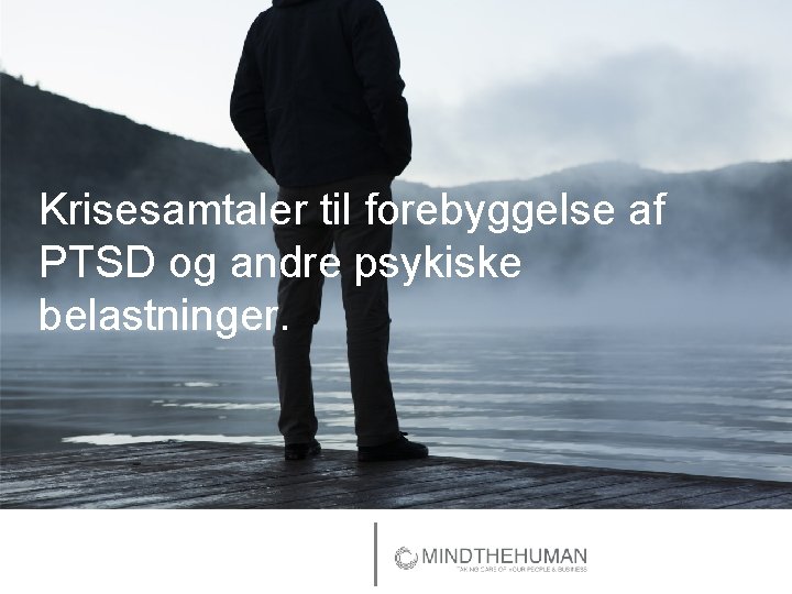 Krisesamtaler til forebyggelse af PTSD og andre psykiske belastninger. 