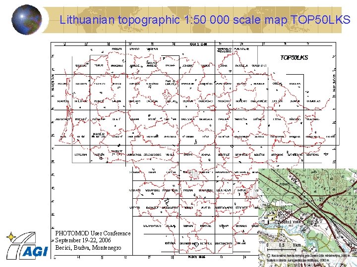 Lithuanian topographic 1: 50 000 scale map TOP 50 LKS PHOTOMOD User Conference September
