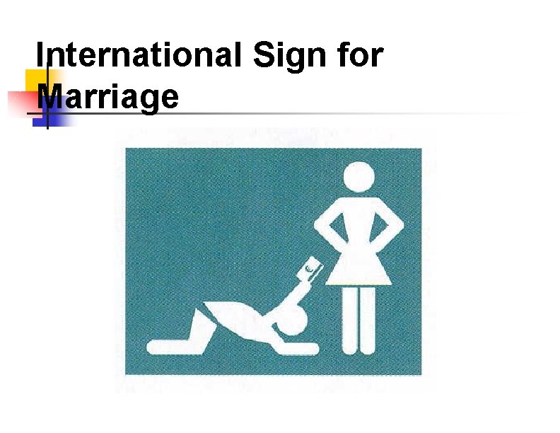 International Sign for Marriage 