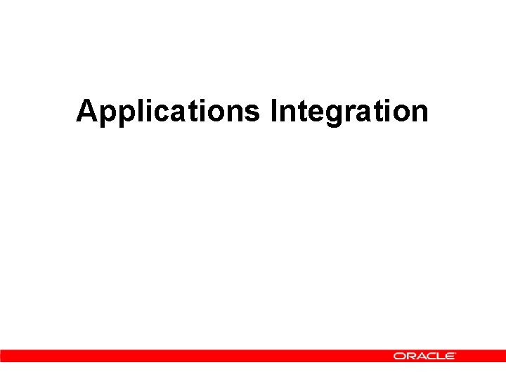 Applications Integration 