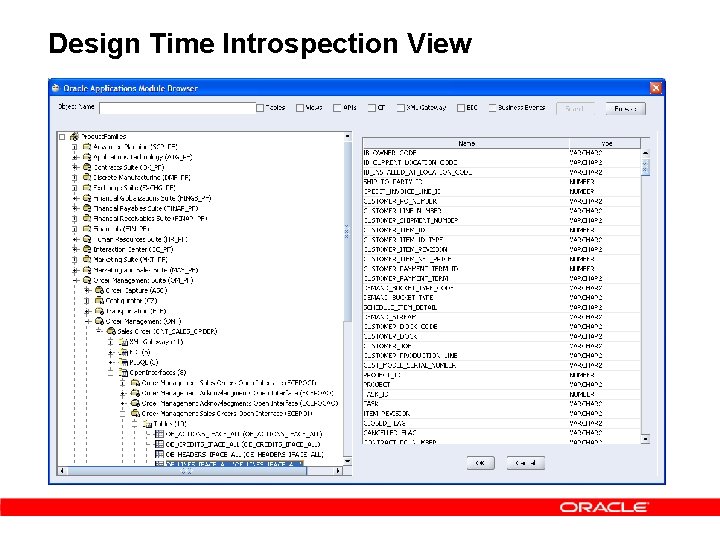 Design Time Introspection View 