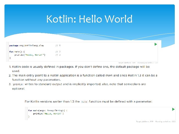 Kotlin: Hello World 
