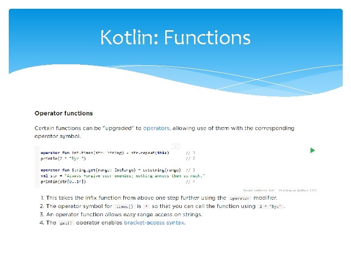Kotlin: Functions 