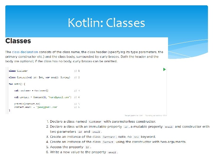 Kotlin: Classes 