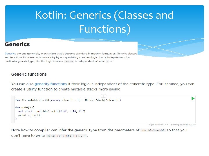 Kotlin: Generics (Classes and Functions) 