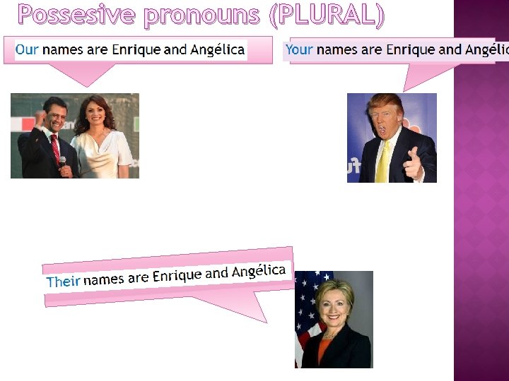 Possesive pronouns (PLURAL) 