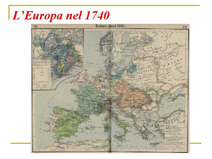 L’Europa nel 1740 