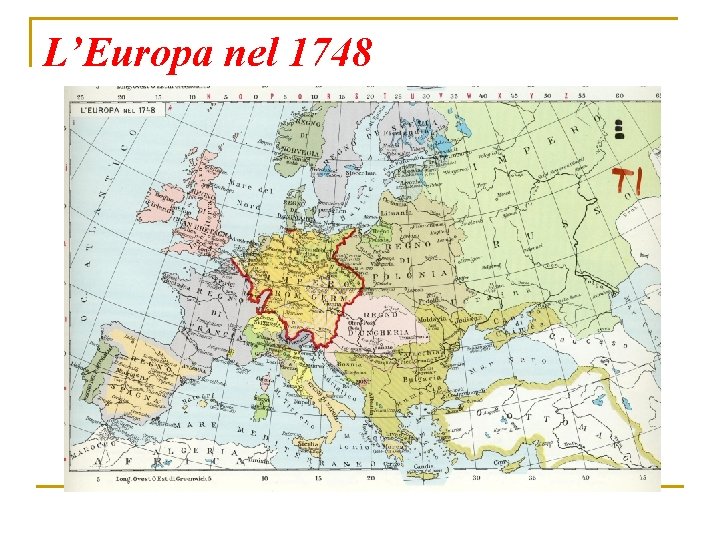 L’Europa nel 1748 