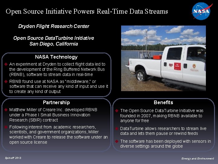 Open Source Initiative Powers Real-Time Data Streams Dryden Flight Research Center Open Source Data.