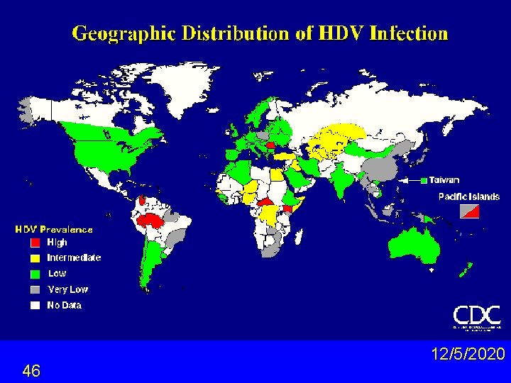 Geographic distribution of HDV 46 12/5/2020 