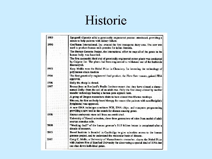 Historie 