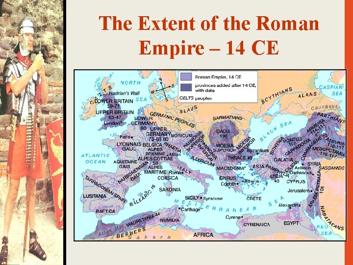 The Extent of the Roman Empire – 14 CE 