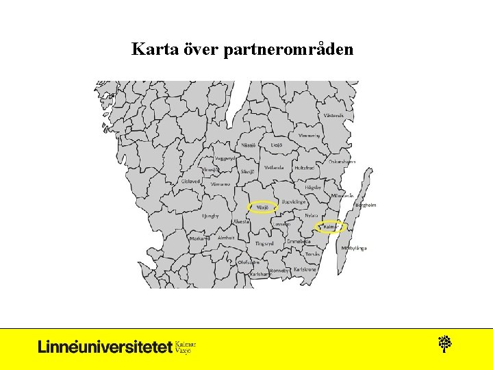 Karta över partnerområden 