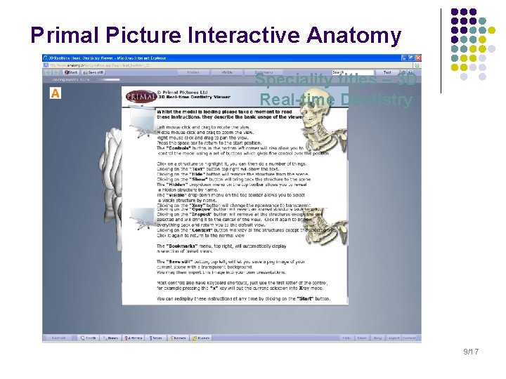 Primal Picture Interactive Anatomy Speciality titles – 3 D Real-time Dentistry 9/17 