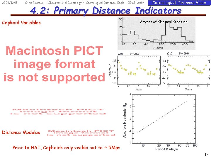 2020/12/5 Chris Pearson : Observational Cosmology 4: Cosmological Distance Scale - ISAS -2004 Cosmological